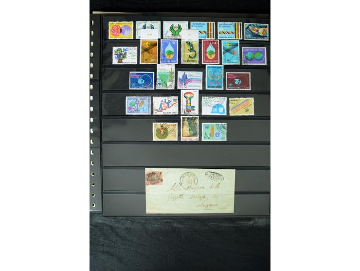 1850/1987, postfrische, ungebrauchte und gestempelte Sammlung mit gutebn Ausgaben, Porto, Dienst, Ämtern, Zusammendrucken und