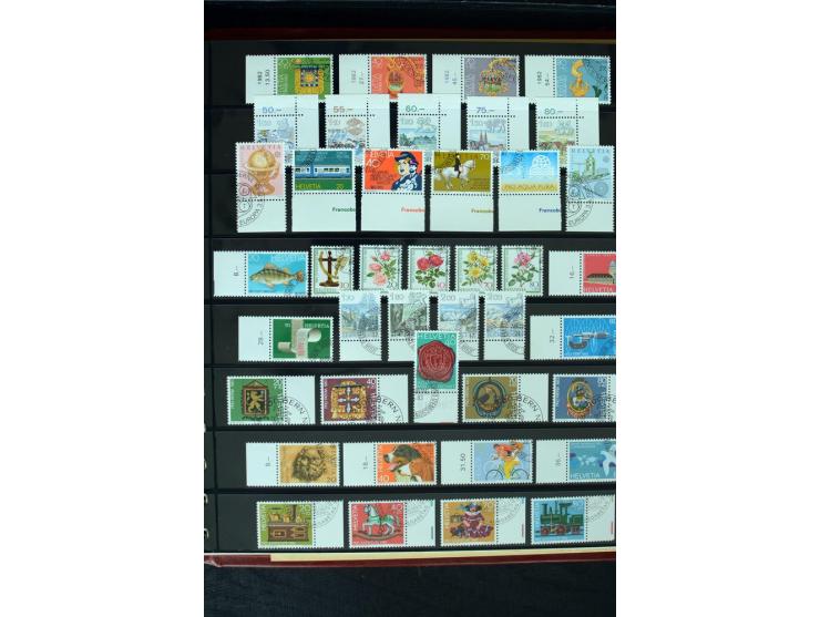 1850/1987, postfrische, ungebrauchte und gestempelte Sammlung mit gutebn Ausgaben, Porto, Dienst, Ämtern, Zusammendrucken und