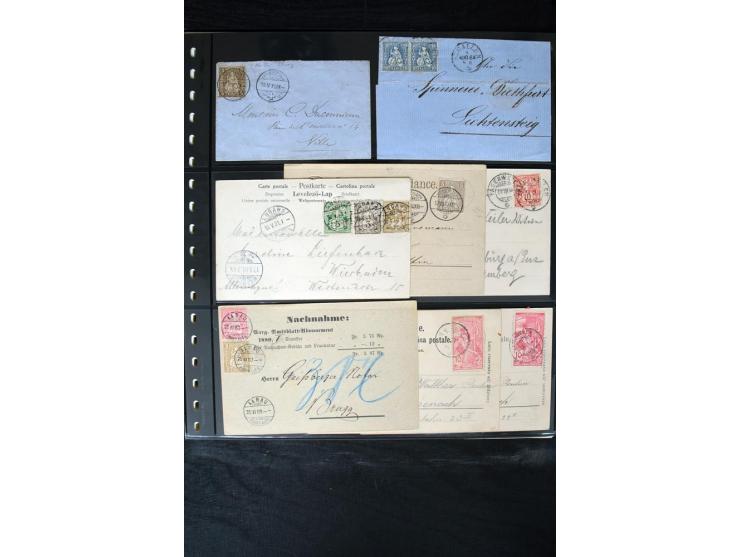 1850/1987, postfrische, ungebrauchte und gestempelte Sammlung mit gutebn Ausgaben, Porto, Dienst, Ämtern, Zusammendrucken und