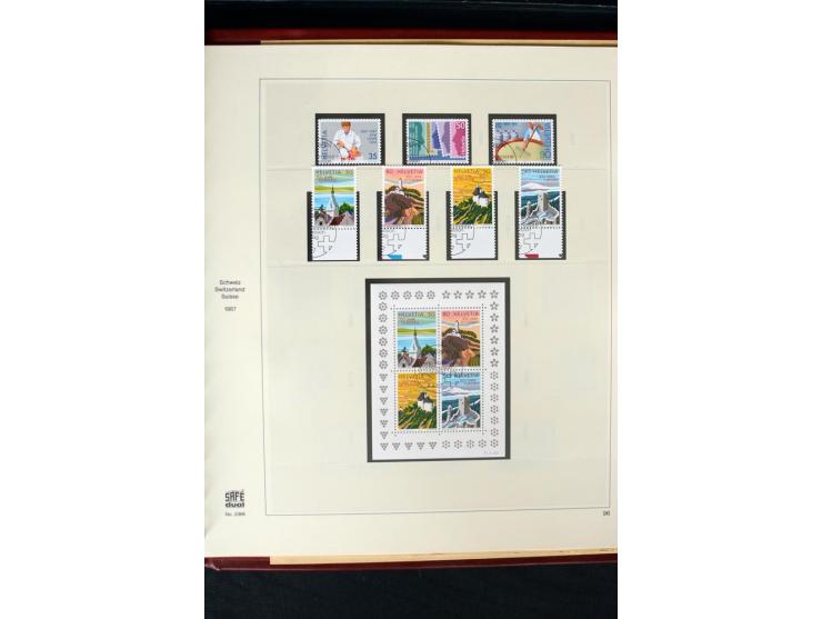 1850/1987, postfrische, ungebrauchte und gestempelte Sammlung mit gutebn Ausgaben, Porto, Dienst, Ämtern, Zusammendrucken und