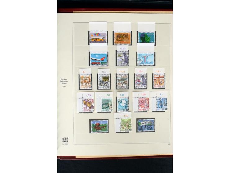 1850/1987, postfrische, ungebrauchte und gestempelte Sammlung mit gutebn Ausgaben, Porto, Dienst, Ämtern, Zusammendrucken und