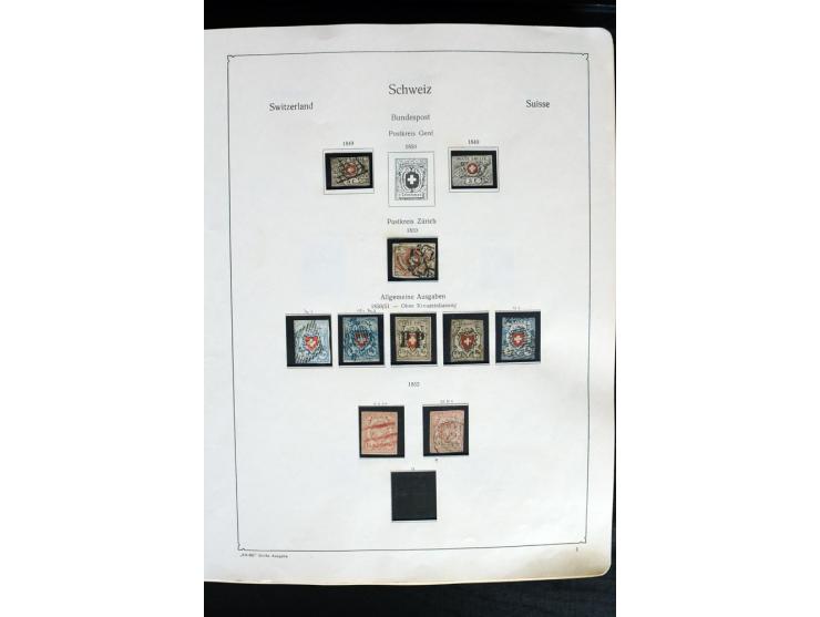 1850/1987, postfrische, ungebrauchte und gestempelte Sammlung mit gutebn Ausgaben, Porto, Dienst, Ämtern, Zusammendrucken und