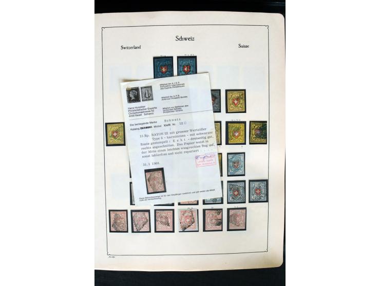 1850/1987, postfrische, ungebrauchte und gestempelte Sammlung mit gutebn Ausgaben, Porto, Dienst, Ämtern, Zusammendrucken und