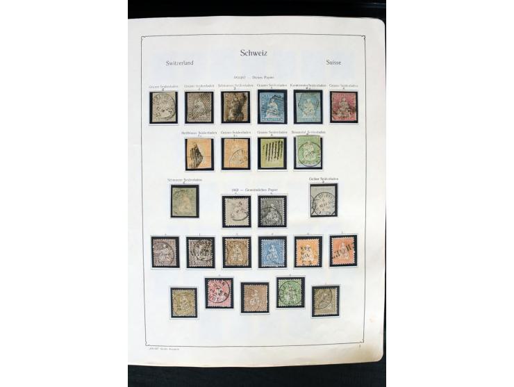 1850/1987, postfrische, ungebrauchte und gestempelte Sammlung mit gutebn Ausgaben, Porto, Dienst, Ämtern, Zusammendrucken und