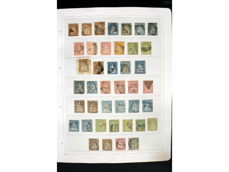 1850/1987, postfrische, ungebrauchte und gestempelte Sammlung mit gutebn Ausgaben, Porto, Dienst, Ämtern, Zusammendrucken und