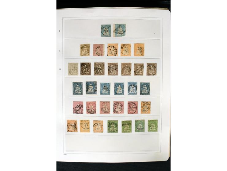 1850/1987, postfrische, ungebrauchte und gestempelte Sammlung mit gutebn Ausgaben, Porto, Dienst, Ämtern, Zusammendrucken und