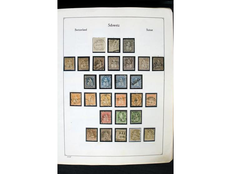 1850/1987, postfrische, ungebrauchte und gestempelte Sammlung mit gutebn Ausgaben, Porto, Dienst, Ämtern, Zusammendrucken und