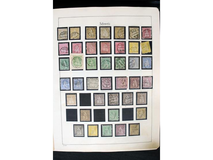 1850/1987, postfrische, ungebrauchte und gestempelte Sammlung mit gutebn Ausgaben, Porto, Dienst, Ämtern, Zusammendrucken und