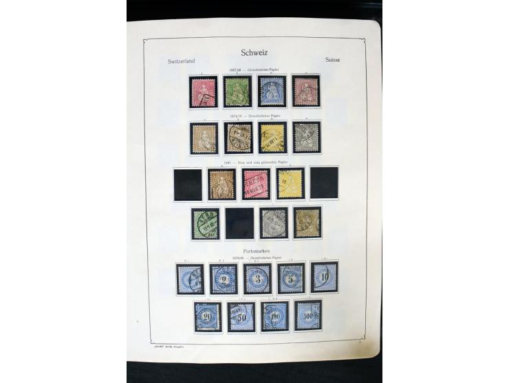 1850/1987, postfrische, ungebrauchte und gestempelte Sammlung mit gutebn Ausgaben, Porto, Dienst, Ämtern, Zusammendrucken und