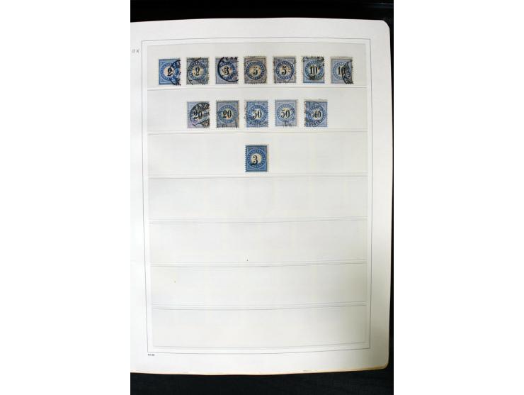 1850/1987, postfrische, ungebrauchte und gestempelte Sammlung mit gutebn Ausgaben, Porto, Dienst, Ämtern, Zusammendrucken und