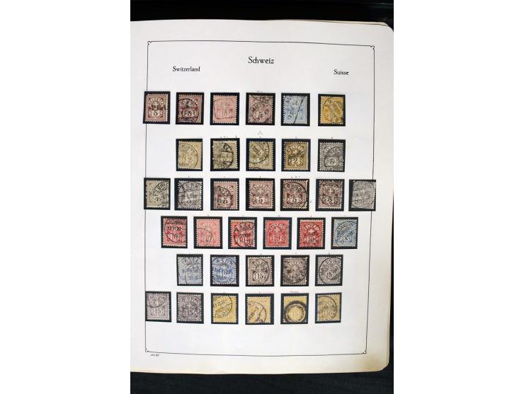 1850/1987, postfrische, ungebrauchte und gestempelte Sammlung mit gutebn Ausgaben, Porto, Dienst, Ämtern, Zusammendrucken und