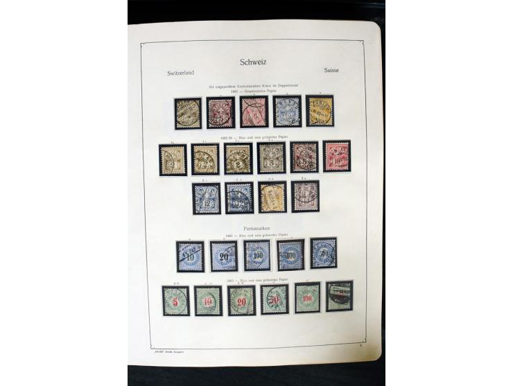 1850/1987, postfrische, ungebrauchte und gestempelte Sammlung mit gutebn Ausgaben, Porto, Dienst, Ämtern, Zusammendrucken und