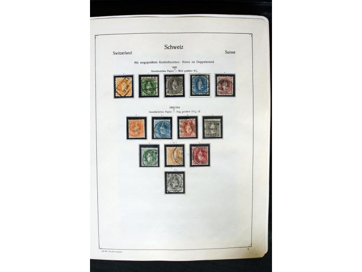 1850/1987, postfrische, ungebrauchte und gestempelte Sammlung mit gutebn Ausgaben, Porto, Dienst, Ämtern, Zusammendrucken und