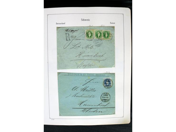 1850/1987, postfrische, ungebrauchte und gestempelte Sammlung mit gutebn Ausgaben, Porto, Dienst, Ämtern, Zusammendrucken und