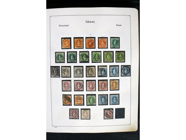 1850/1987, postfrische, ungebrauchte und gestempelte Sammlung mit gutebn Ausgaben, Porto, Dienst, Ämtern, Zusammendrucken und
