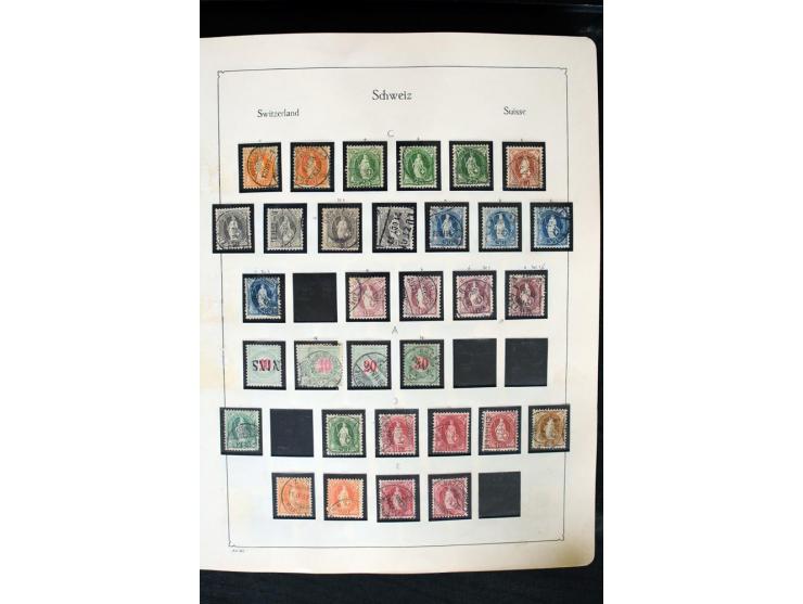 1850/1987, postfrische, ungebrauchte und gestempelte Sammlung mit gutebn Ausgaben, Porto, Dienst, Ämtern, Zusammendrucken und