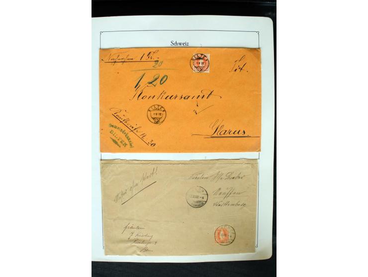 1850/1987, postfrische, ungebrauchte und gestempelte Sammlung mit gutebn Ausgaben, Porto, Dienst, Ämtern, Zusammendrucken und
