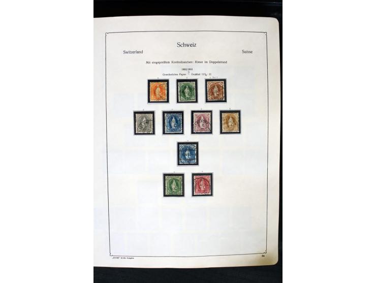 1850/1987, postfrische, ungebrauchte und gestempelte Sammlung mit gutebn Ausgaben, Porto, Dienst, Ämtern, Zusammendrucken und