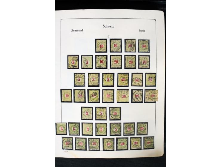1850/1987, postfrische, ungebrauchte und gestempelte Sammlung mit gutebn Ausgaben, Porto, Dienst, Ämtern, Zusammendrucken und