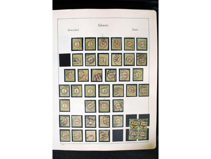 1850/1987, postfrische, ungebrauchte und gestempelte Sammlung mit gutebn Ausgaben, Porto, Dienst, Ämtern, Zusammendrucken und