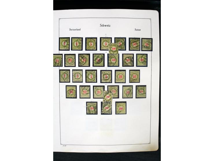 1850/1987, postfrische, ungebrauchte und gestempelte Sammlung mit gutebn Ausgaben, Porto, Dienst, Ämtern, Zusammendrucken und