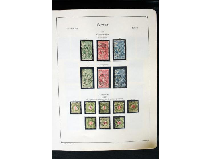 1850/1987, postfrische, ungebrauchte und gestempelte Sammlung mit gutebn Ausgaben, Porto, Dienst, Ämtern, Zusammendrucken und