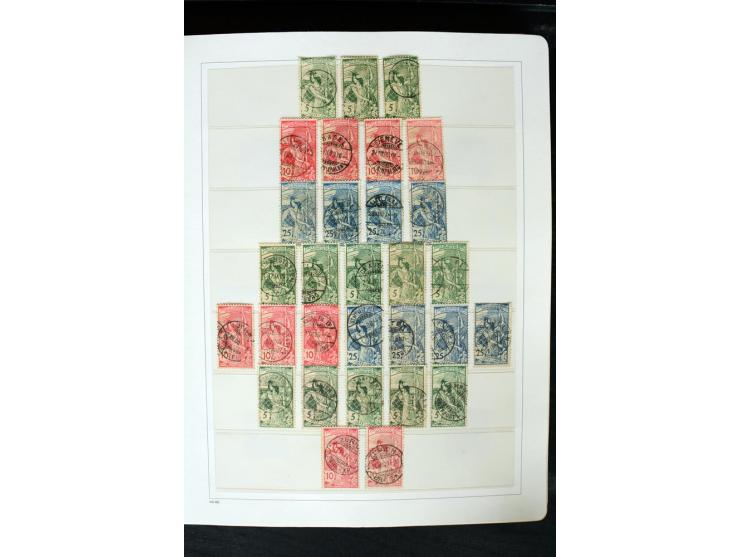 1850/1987, postfrische, ungebrauchte und gestempelte Sammlung mit gutebn Ausgaben, Porto, Dienst, Ämtern, Zusammendrucken und