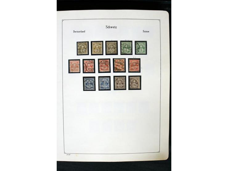 1850/1987, postfrische, ungebrauchte und gestempelte Sammlung mit gutebn Ausgaben, Porto, Dienst, Ämtern, Zusammendrucken und