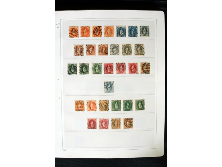 1850/1987, postfrische, ungebrauchte und gestempelte Sammlung mit gutebn Ausgaben, Porto, Dienst, Ämtern, Zusammendrucken und