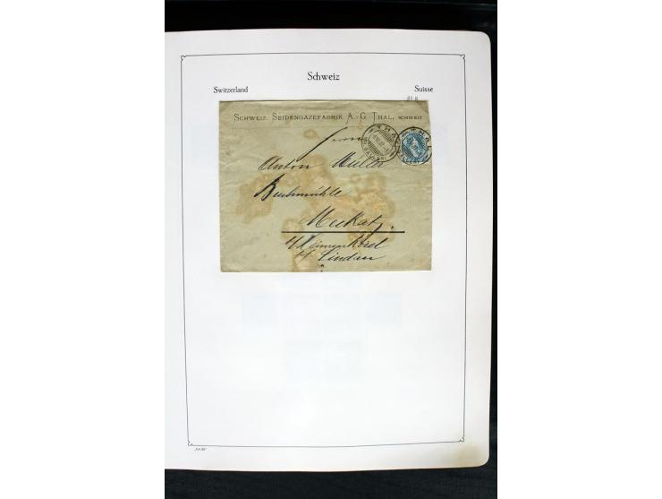 1850/1987, postfrische, ungebrauchte und gestempelte Sammlung mit gutebn Ausgaben, Porto, Dienst, Ämtern, Zusammendrucken und