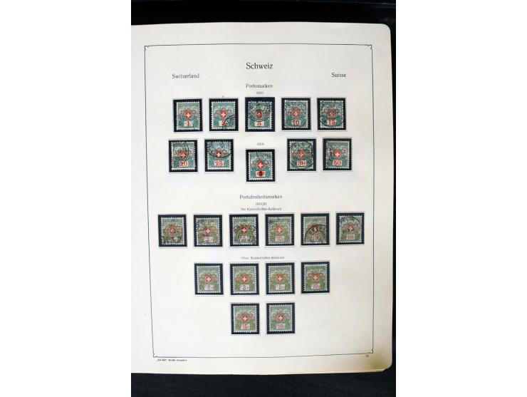 1850/1987, postfrische, ungebrauchte und gestempelte Sammlung mit gutebn Ausgaben, Porto, Dienst, Ämtern, Zusammendrucken und
