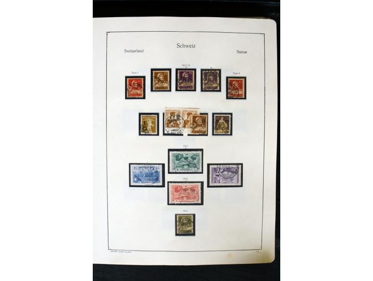 1850/1987, postfrische, ungebrauchte und gestempelte Sammlung mit gutebn Ausgaben, Porto, Dienst, Ämtern, Zusammendrucken und