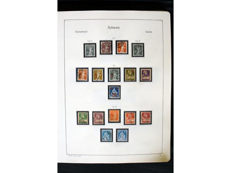 1850/1987, postfrische, ungebrauchte und gestempelte Sammlung mit gutebn Ausgaben, Porto, Dienst, Ämtern, Zusammendrucken und