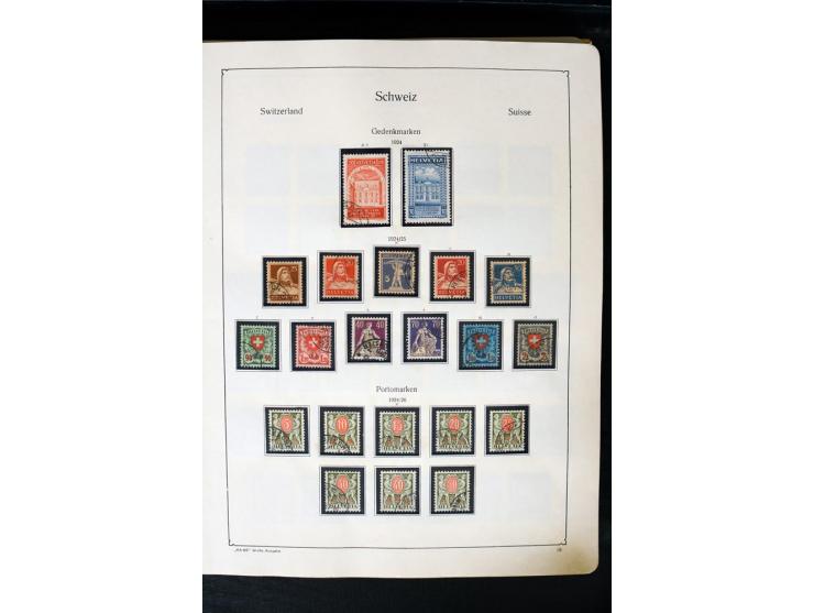 1850/1987, postfrische, ungebrauchte und gestempelte Sammlung mit gutebn Ausgaben, Porto, Dienst, Ämtern, Zusammendrucken und