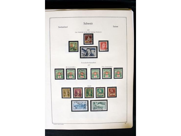 1850/1987, postfrische, ungebrauchte und gestempelte Sammlung mit gutebn Ausgaben, Porto, Dienst, Ämtern, Zusammendrucken und