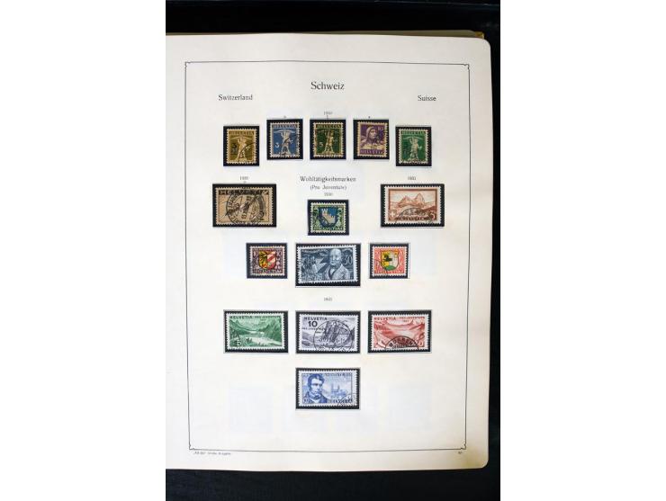 1850/1987, postfrische, ungebrauchte und gestempelte Sammlung mit gutebn Ausgaben, Porto, Dienst, Ämtern, Zusammendrucken und
