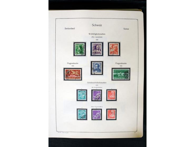 1850/1987, postfrische, ungebrauchte und gestempelte Sammlung mit gutebn Ausgaben, Porto, Dienst, Ämtern, Zusammendrucken und