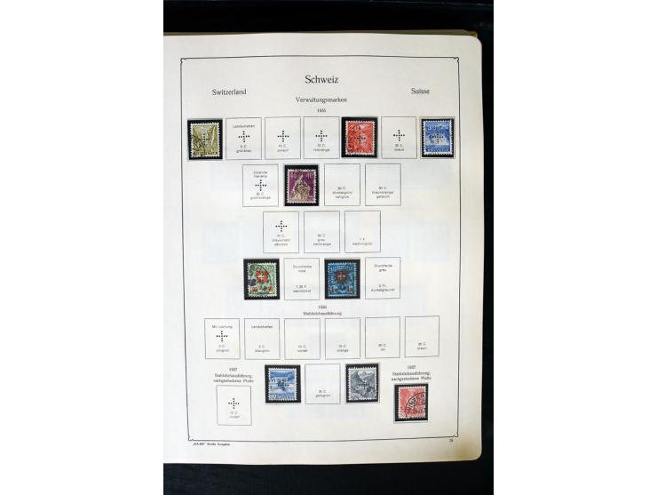 1850/1987, postfrische, ungebrauchte und gestempelte Sammlung mit gutebn Ausgaben, Porto, Dienst, Ämtern, Zusammendrucken und