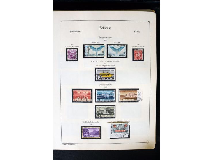 1850/1987, postfrische, ungebrauchte und gestempelte Sammlung mit gutebn Ausgaben, Porto, Dienst, Ämtern, Zusammendrucken und