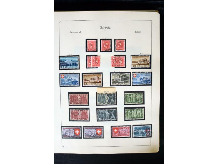 1850/1987, postfrische, ungebrauchte und gestempelte Sammlung mit gutebn Ausgaben, Porto, Dienst, Ämtern, Zusammendrucken und