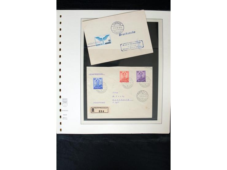 1850/1987, postfrische, ungebrauchte und gestempelte Sammlung mit gutebn Ausgaben, Porto, Dienst, Ämtern, Zusammendrucken und