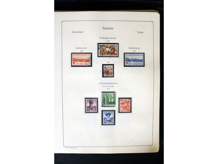 1850/1987, postfrische, ungebrauchte und gestempelte Sammlung mit gutebn Ausgaben, Porto, Dienst, Ämtern, Zusammendrucken und