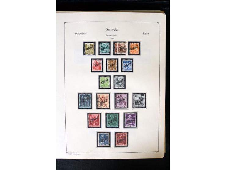 1850/1987, postfrische, ungebrauchte und gestempelte Sammlung mit gutebn Ausgaben, Porto, Dienst, Ämtern, Zusammendrucken und