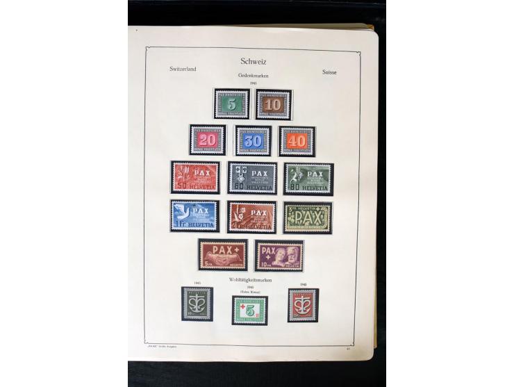 1850/1987, postfrische, ungebrauchte und gestempelte Sammlung mit gutebn Ausgaben, Porto, Dienst, Ämtern, Zusammendrucken und