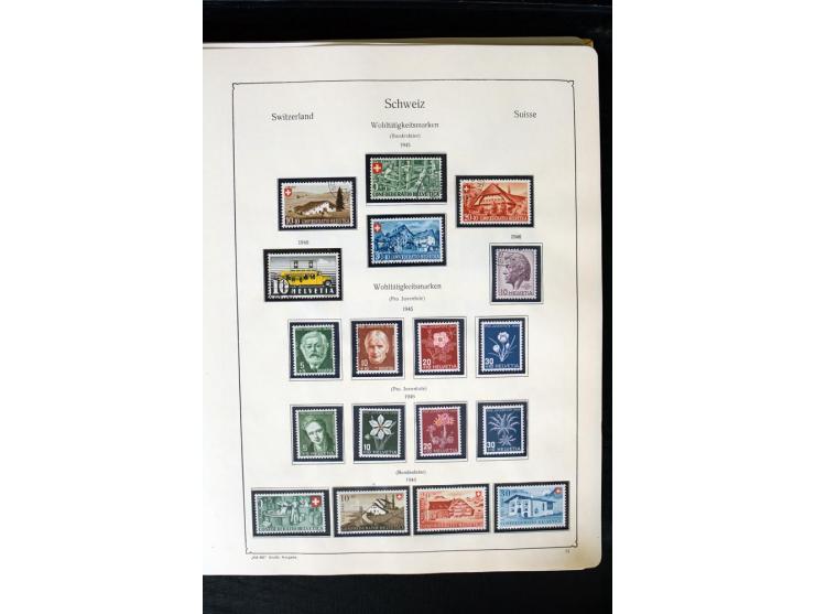 1850/1987, postfrische, ungebrauchte und gestempelte Sammlung mit gutebn Ausgaben, Porto, Dienst, Ämtern, Zusammendrucken und
