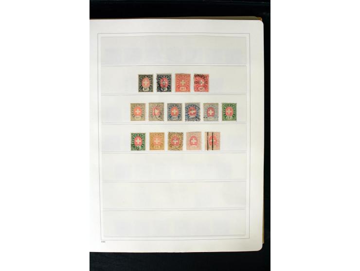 1850/1987, postfrische, ungebrauchte und gestempelte Sammlung mit gutebn Ausgaben, Porto, Dienst, Ämtern, Zusammendrucken und