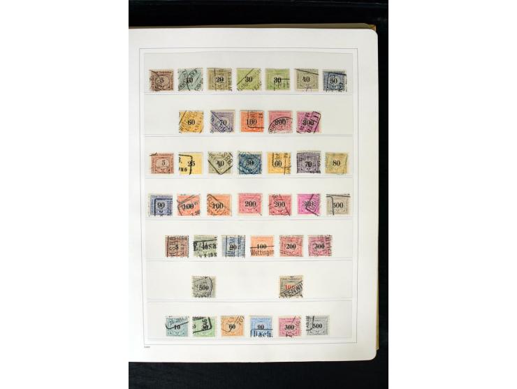 1850/1987, postfrische, ungebrauchte und gestempelte Sammlung mit gutebn Ausgaben, Porto, Dienst, Ämtern, Zusammendrucken und
