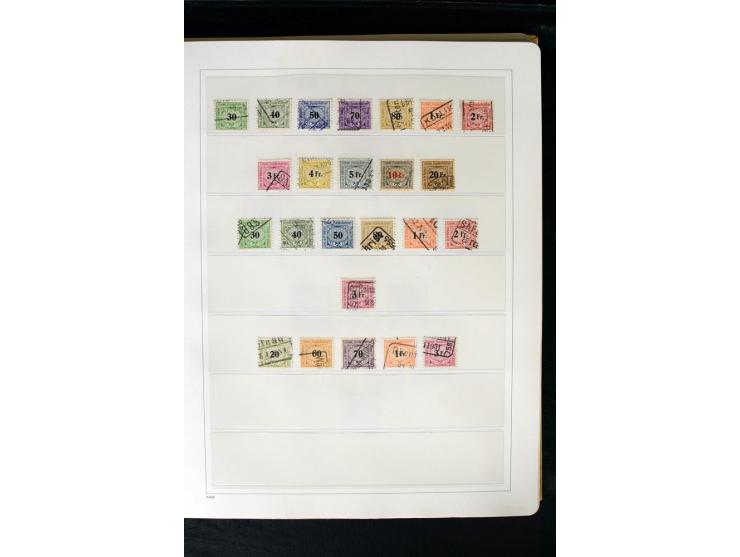 1850/1987, postfrische, ungebrauchte und gestempelte Sammlung mit gutebn Ausgaben, Porto, Dienst, Ämtern, Zusammendrucken und