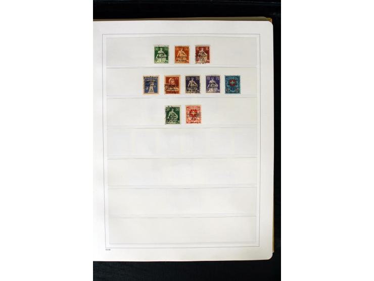 1850/1987, postfrische, ungebrauchte und gestempelte Sammlung mit gutebn Ausgaben, Porto, Dienst, Ämtern, Zusammendrucken und