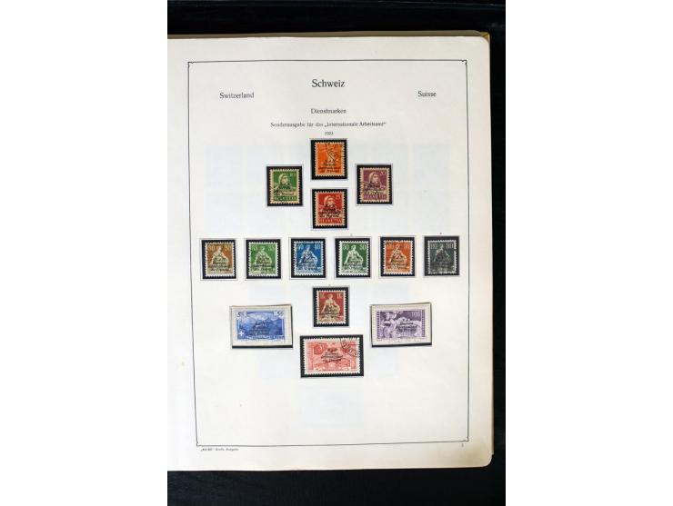 1850/1987, postfrische, ungebrauchte und gestempelte Sammlung mit gutebn Ausgaben, Porto, Dienst, Ämtern, Zusammendrucken und